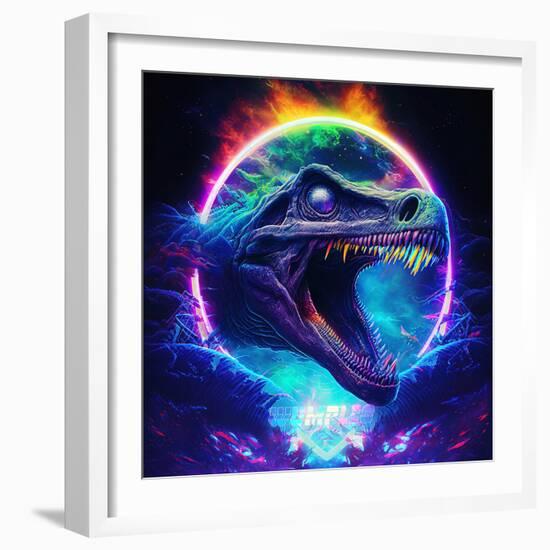 Dino Logo 2-null-Framed Art Print