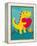 Dino Love-Michael Buxton-Framed Stretched Canvas