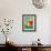 Dino Love-Michael Buxton-Framed Art Print displayed on a wall