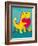 Dino Love-Michael Buxton-Framed Art Print