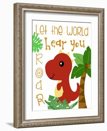 Dino Party II-Anna Quach-Framed Art Print