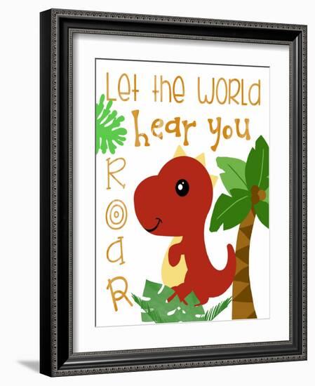 Dino Party II-Anna Quach-Framed Art Print