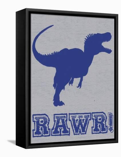 Dino Rawr-Lauren Gibbons-Framed Stretched Canvas