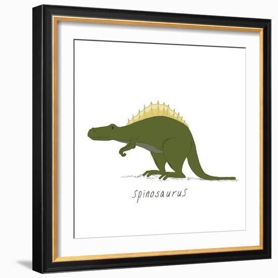 Dino Spinosaurus 1-Designs Sweet Melody-Framed Premium Giclee Print