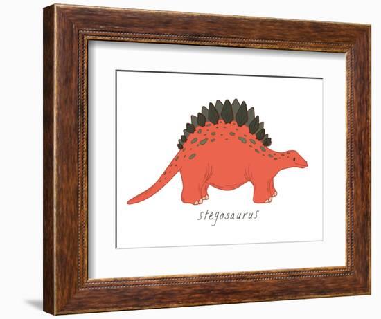 Dino Stegosaurus-Designs Sweet Melody-Framed Premium Giclee Print