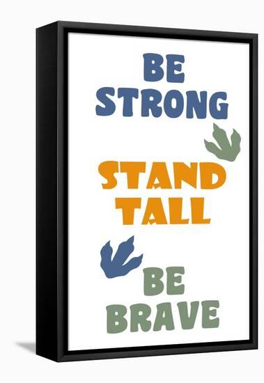 Dino Strong 1 v2-Kimberly Allen-Framed Stretched Canvas