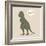 Dino Tyrannosaurus-Designs Sweet Melody-Framed Art Print