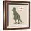 Dino Tyrannosaurus-Designs Sweet Melody-Framed Art Print