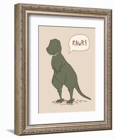 Dino Tyrannosaurus-Designs Sweet Melody-Framed Premium Giclee Print