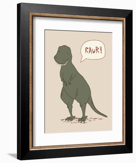 Dino Tyrannosaurus-Designs Sweet Melody-Framed Premium Giclee Print