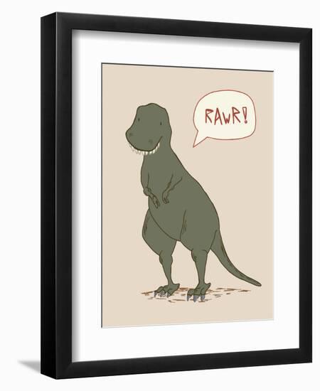 Dino Tyrannosaurus-Designs Sweet Melody-Framed Premium Giclee Print