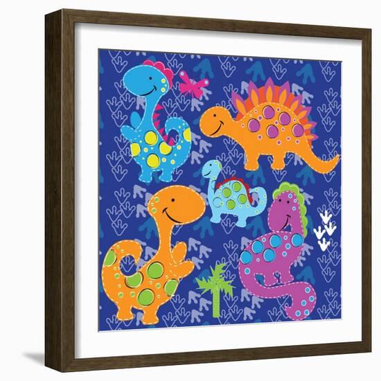 Dinos before Time-Asmaa’ Murad-Framed Giclee Print