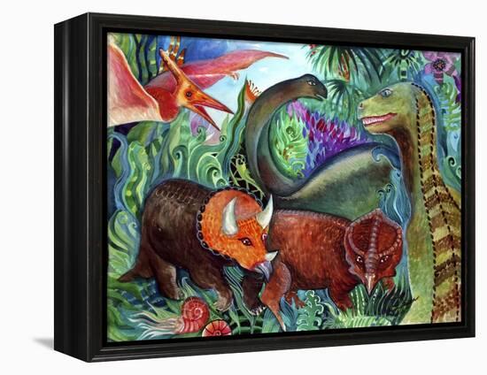 Dinos-Oxana Zaika-Framed Premier Image Canvas