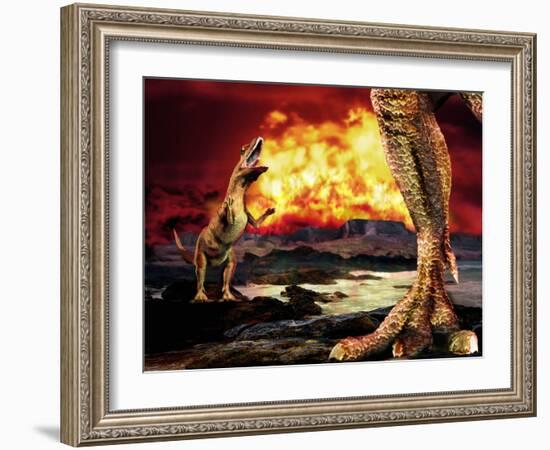 Dinosaur Extinction-Victor Habbick-Framed Photographic Print