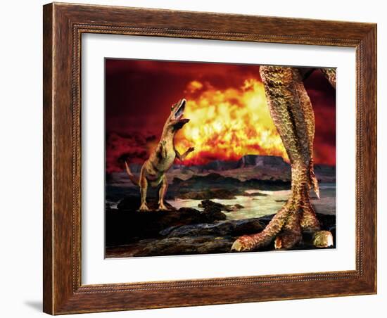 Dinosaur Extinction-Victor Habbick-Framed Photographic Print