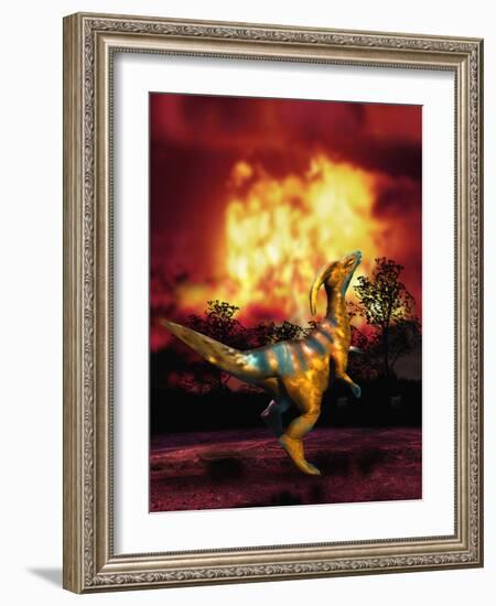 Dinosaur Extinction-Victor Habbick-Framed Photographic Print