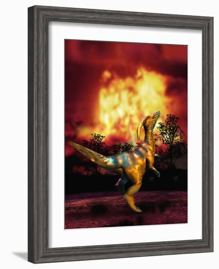 Dinosaur Extinction-Victor Habbick-Framed Photographic Print