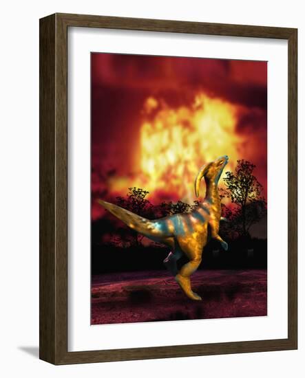 Dinosaur Extinction-Victor Habbick-Framed Photographic Print