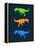 Dinosaur Family 22-NaxArt-Framed Stretched Canvas