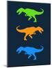 Dinosaur Family 22-NaxArt-Mounted Art Print