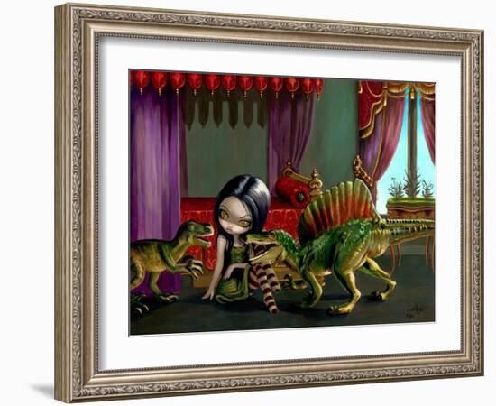 Dinosaur Friends II-Jasmine Becket-Griffith-Framed Art Print