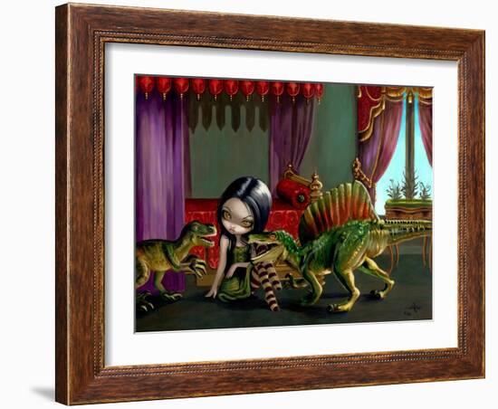 Dinosaur Friends II-Jasmine Becket-Griffith-Framed Art Print