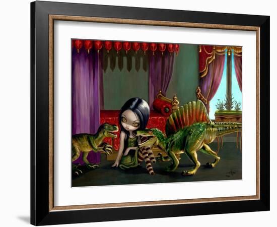 Dinosaur Friends II-Jasmine Becket-Griffith-Framed Art Print