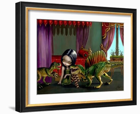 Dinosaur Friends II-Jasmine Becket-Griffith-Framed Art Print