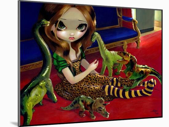 Dinosaur Friends III-Jasmine Becket-Griffith-Mounted Art Print