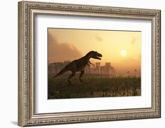 Dinosaur In Landscape-Mike_Kiev-Framed Photographic Print