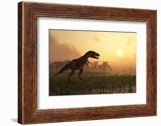 Dinosaur In Landscape-Mike_Kiev-Framed Photographic Print