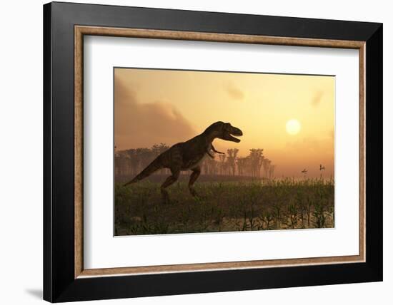 Dinosaur In Landscape-Mike_Kiev-Framed Photographic Print