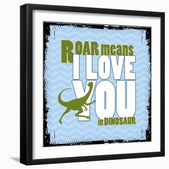 Dinosaur Love-null-Framed Giclee Print