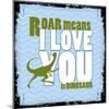 Dinosaur Love-null-Mounted Giclee Print