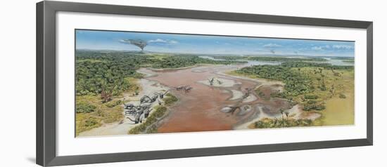 Dinosaur National Monument Panorama. Late Jurassic of North America-null-Framed Art Print