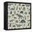 Dinosaur Pattern-GooseFrol-Framed Stretched Canvas