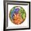 Dinosaur Plate 2-Maria Trad-Framed Giclee Print