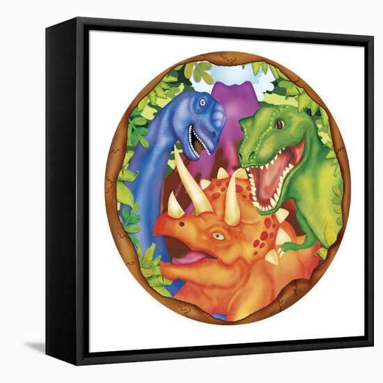 Dinosaur Plate 2-Maria Trad-Framed Premier Image Canvas