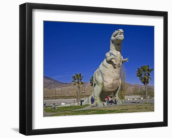 Dinosaur Roadside Attraction at Cabazon, Greater Palm Springs Area, California, USA-Richard Cummins-Framed Photographic Print