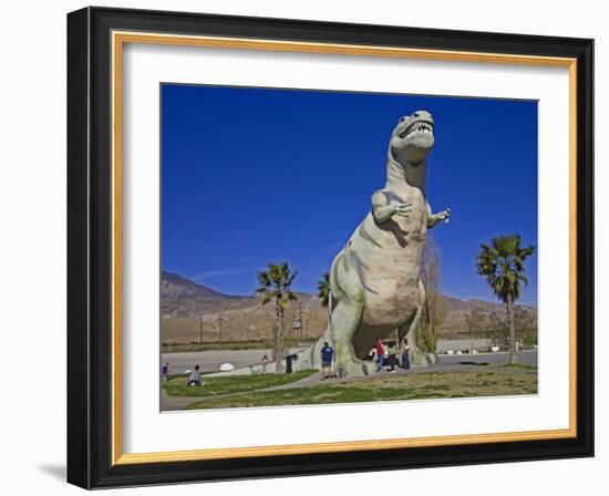 Dinosaur Roadside Attraction at Cabazon, Greater Palm Springs Area, California, USA-Richard Cummins-Framed Photographic Print