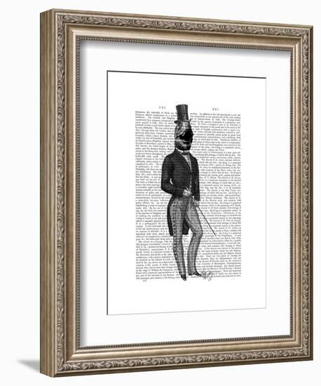 Dinosaur TRex Man 2-Fab Funky-Framed Art Print