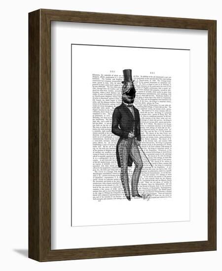 Dinosaur TRex Man 2-Fab Funky-Framed Art Print