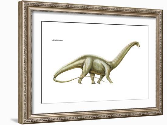 Dinosaur-Encyclopaedia Britannica-Framed Art Print