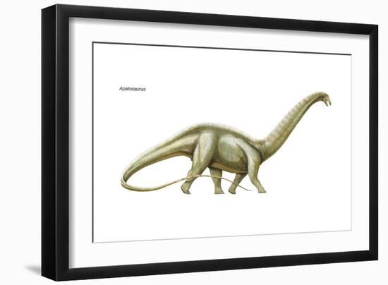 Dinosaur-Encyclopaedia Britannica-Framed Art Print