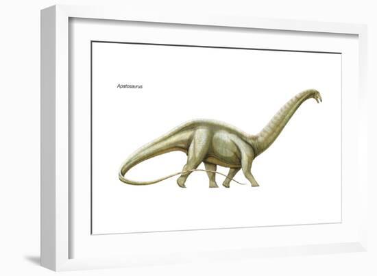 Dinosaur-Encyclopaedia Britannica-Framed Art Print