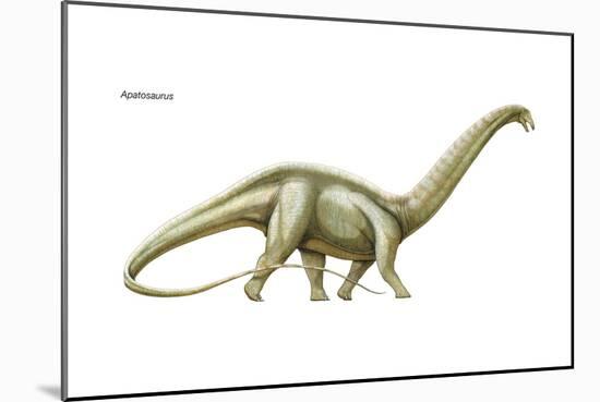 Dinosaur-Encyclopaedia Britannica-Mounted Art Print