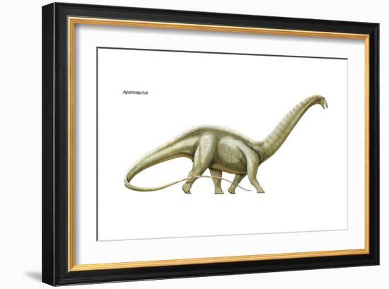 Dinosaur-Encyclopaedia Britannica-Framed Art Print