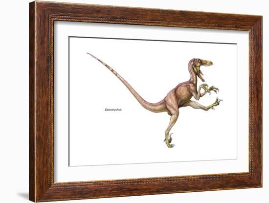 Dinosaur-Encyclopaedia Britannica-Framed Art Print