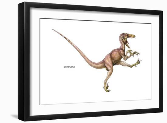 Dinosaur-Encyclopaedia Britannica-Framed Art Print