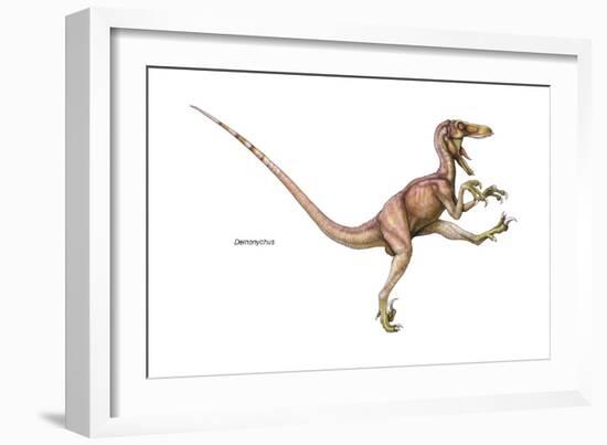 Dinosaur-Encyclopaedia Britannica-Framed Art Print